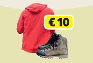 NOLEGGIO scarponi di alta qualità+ giacca a vento: € 10 per persona